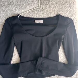 Aritzia Babaton Black Long Sleeve Tee